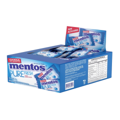 MENTOS MONOPEÇA GOMA DE MASCAR FRESH MINT 120G