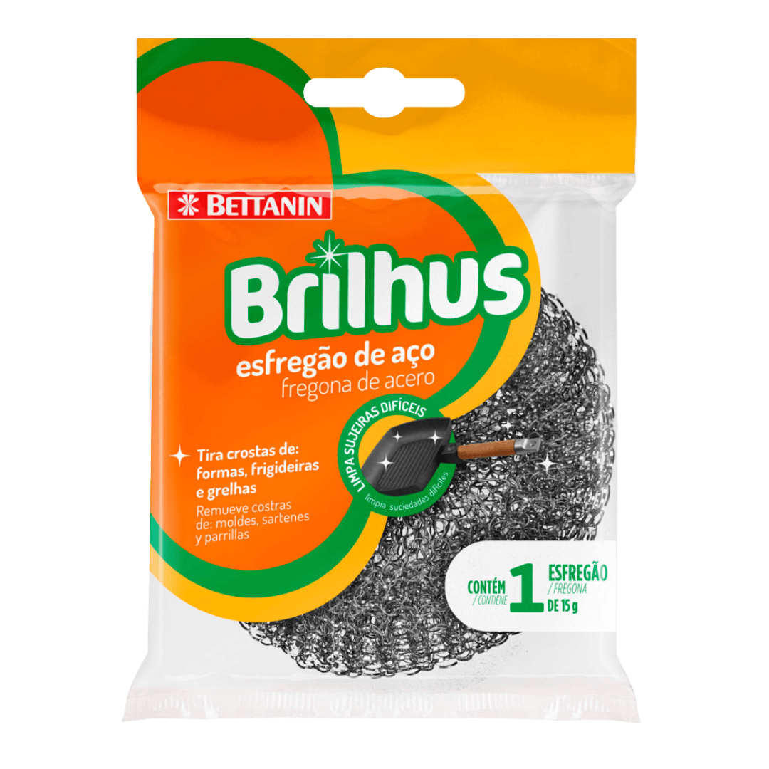 ESFREGÃO BRILHUS DE AÇO