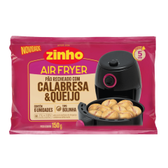 PÃO RECHEADO COM CALABRESA E QUEIJO AIR FRYER 150G