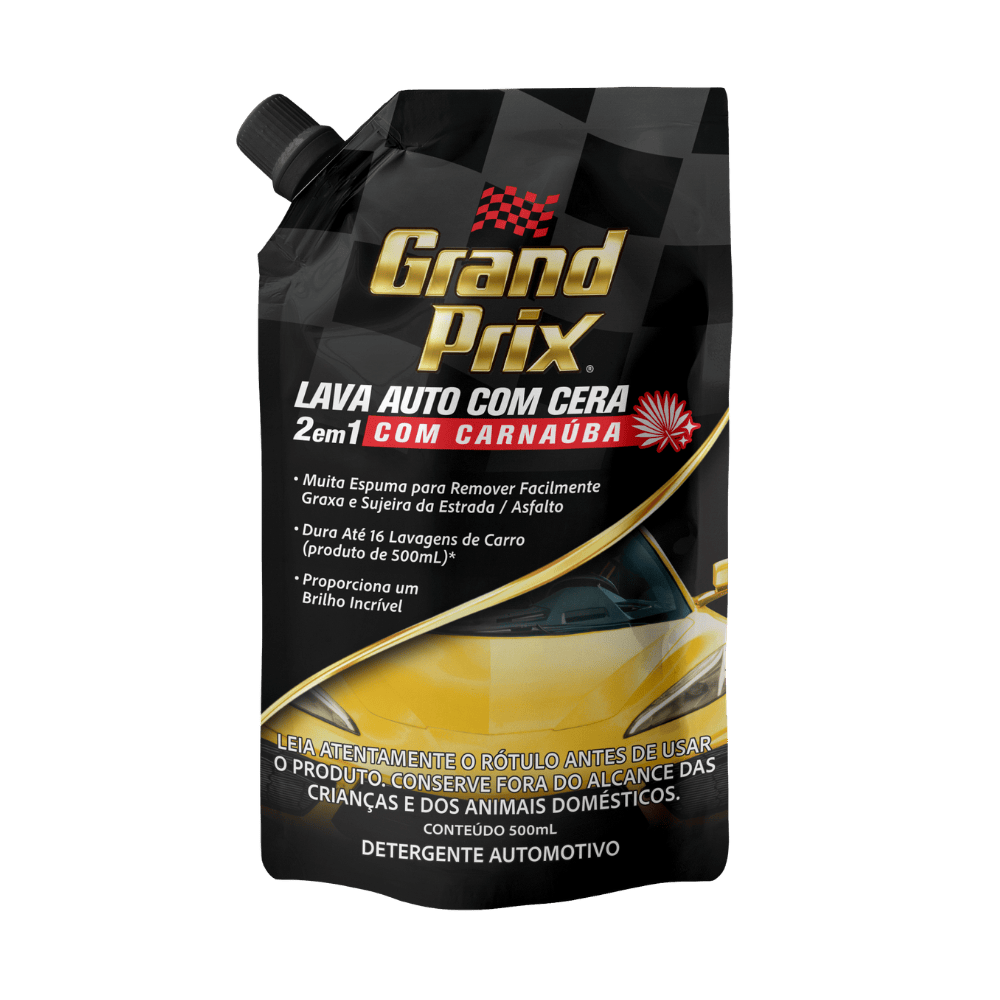 LAVA AUTO GRAND PRIX  COM CERA SACHÊ 500 ML