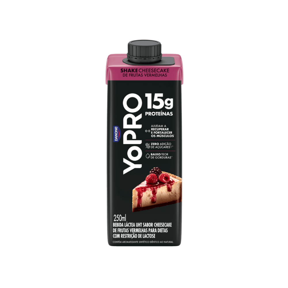 YOPRO 15G DE PROTEÍNAS CHEESECAKE DE FRUTAS VERMELHAS 250ML
