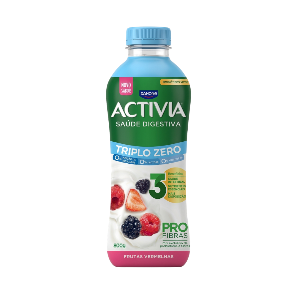 ACTIVIA LÍQUIDO ZERO FRUTAS VERMELHAS 800GR