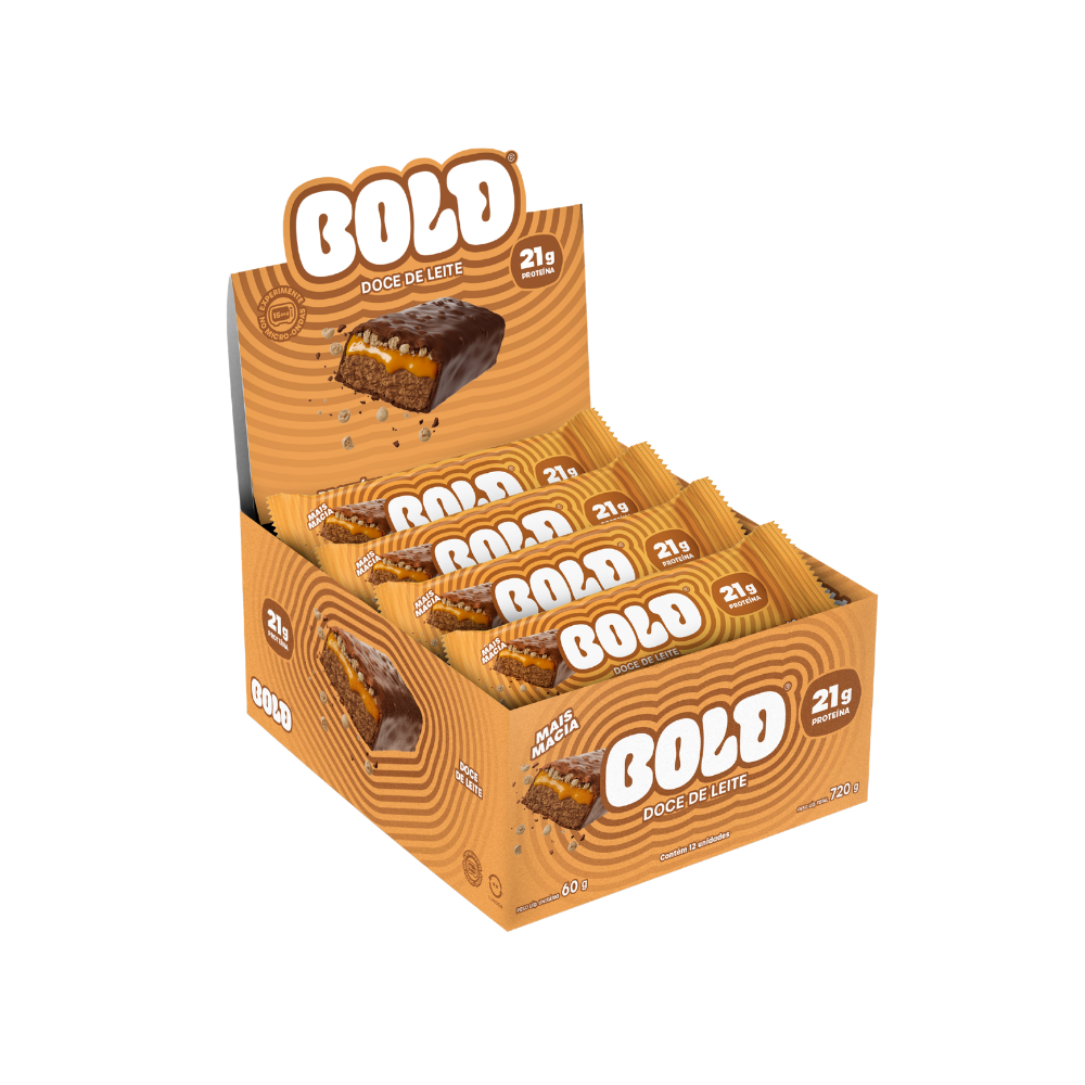 BARRA DE PROTEÍNA BOLD DOCE DE LEITE 720X60G