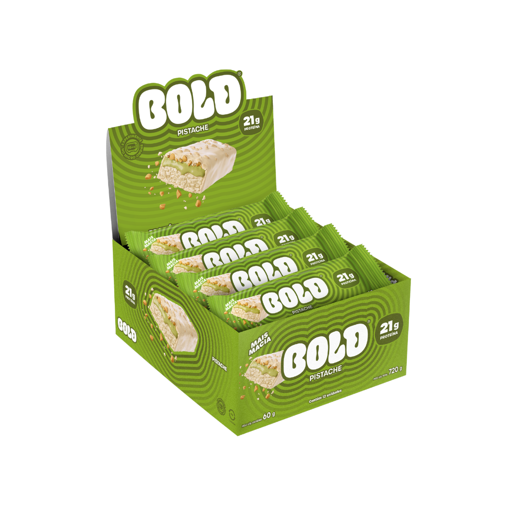 BARRA DE PROTEÍNA BOLD PISTACHE 720X60G