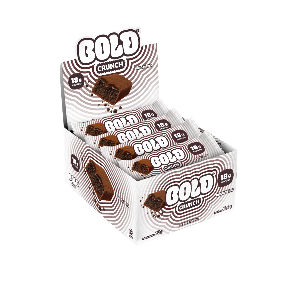 BARRA DE PROTEÍNA BOLD CRUNCH BRIGADEIRO 720X60G