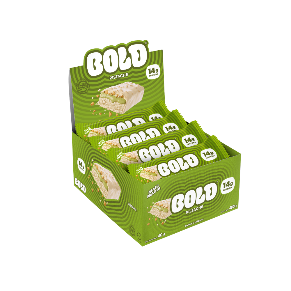 BARRA DE PROTEÍNA BOLD PISTACHE 480X40G