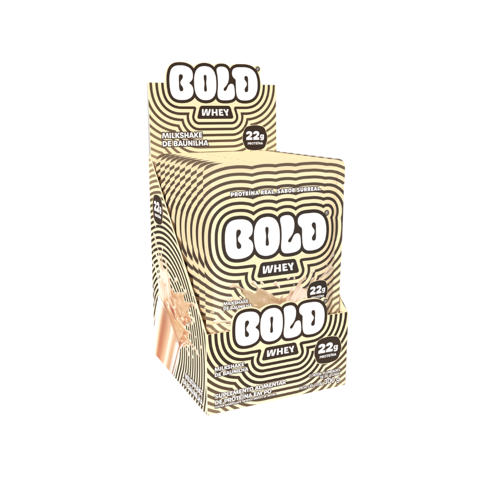 WHEY PROTEIN BOLD MILKSHAKE DE BAUNILHA 10X30G | Donizete Distribuidora ...
