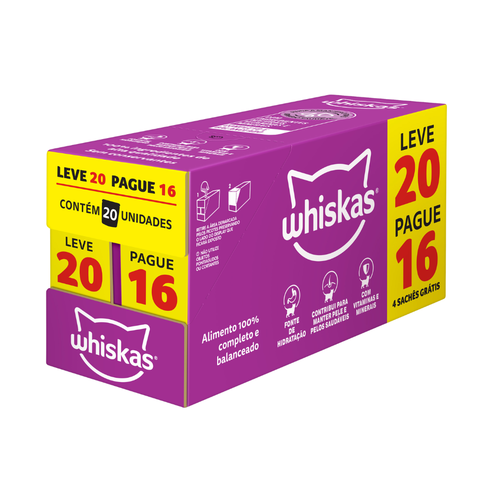WHISKAS 85GR SACHE ADULTO SALMAO L20 P16