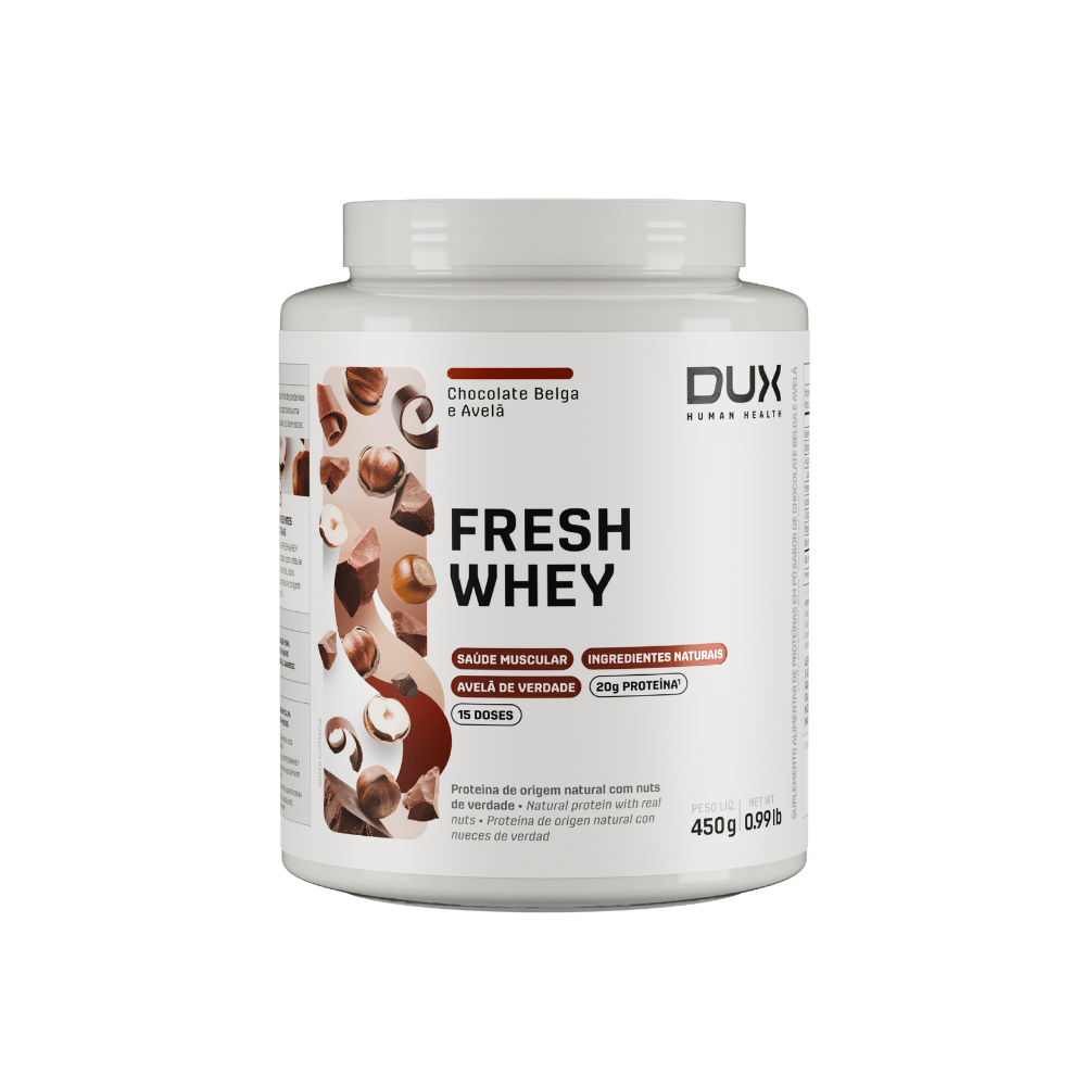 FRESH WHEY CHOCOLATE BELGA E AVELÃ 450G