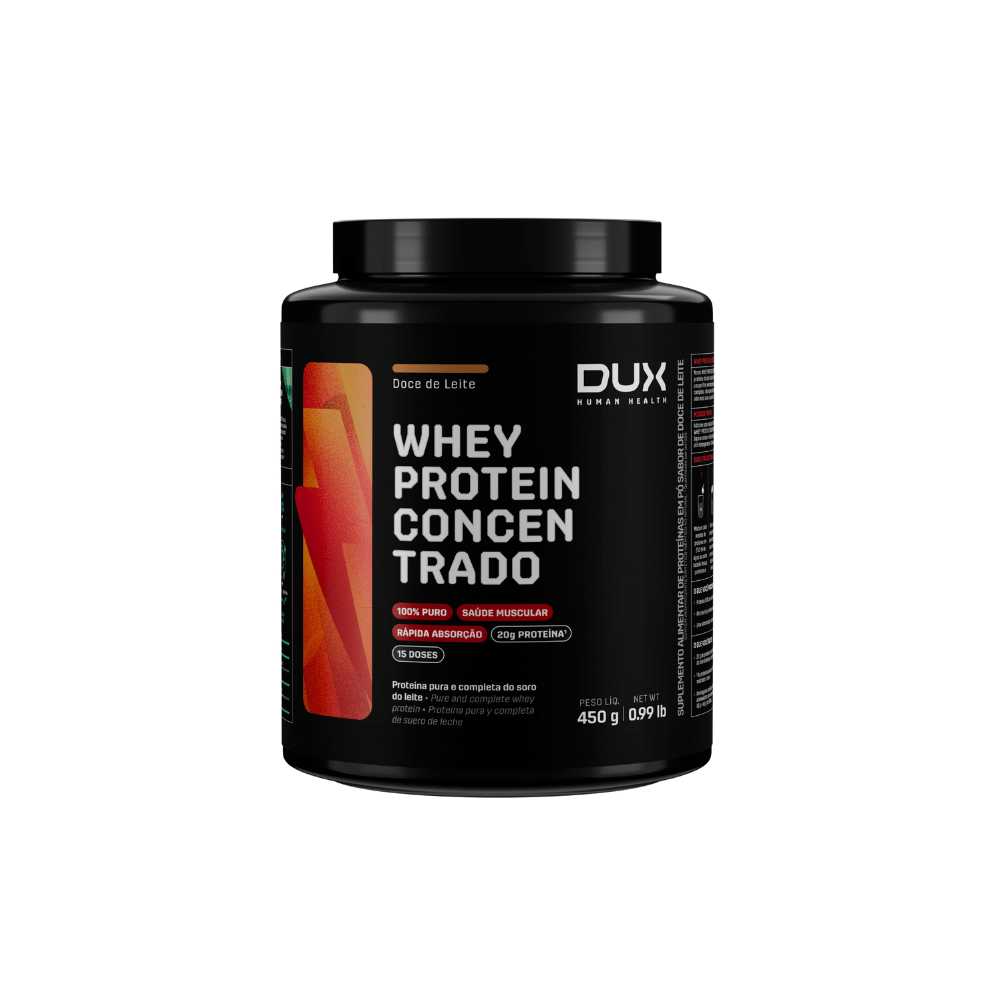 WHEY PROTEIN DUX CONCENTRADO DOCE DE LEITE 450G