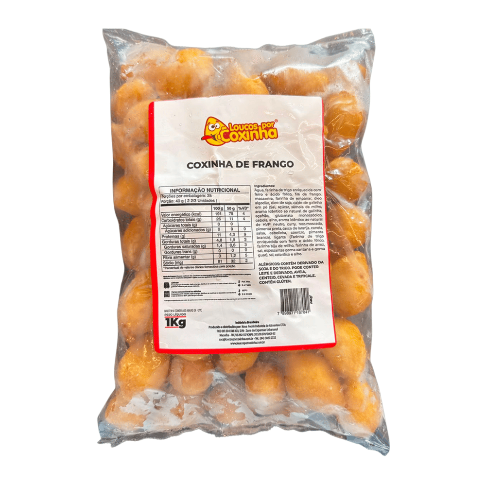COXINHA DE FRANGO LOUCOS POR COXINHA 1KG