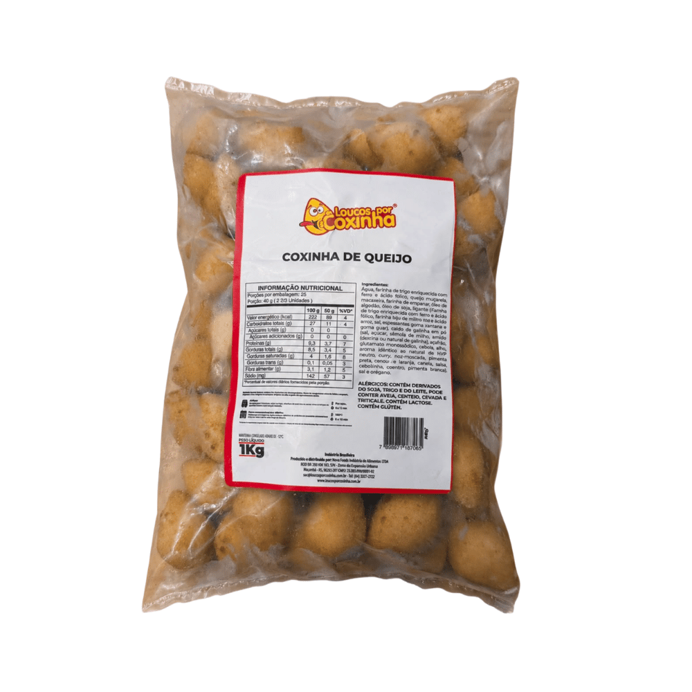 COXINHA DE QUEIJO LOUCOS POR COXINHA 1KG