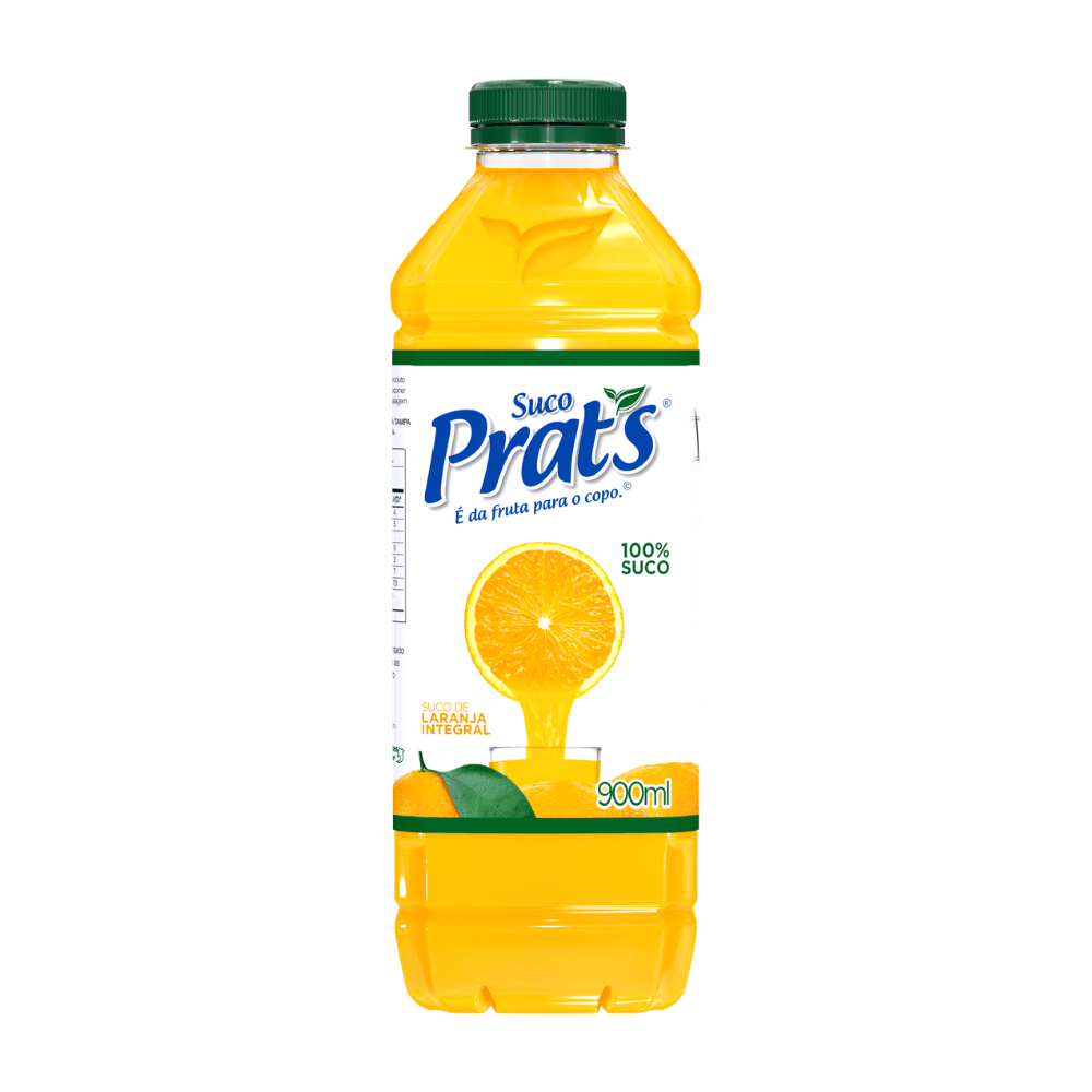 SUCO DE LARANJA INTEGRAL PRAT S 900 ML