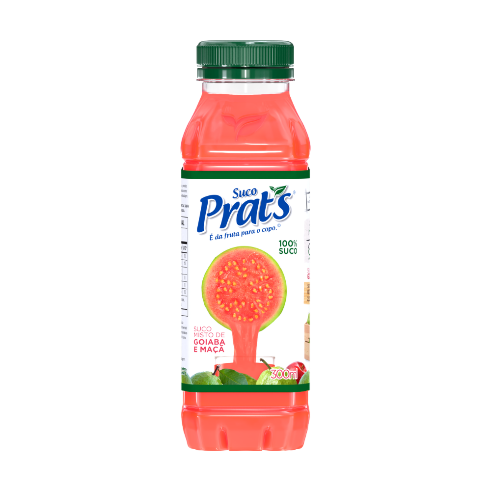 SUCO MISTO DE GOIABA E MAÇÃ PRAT S 300ML