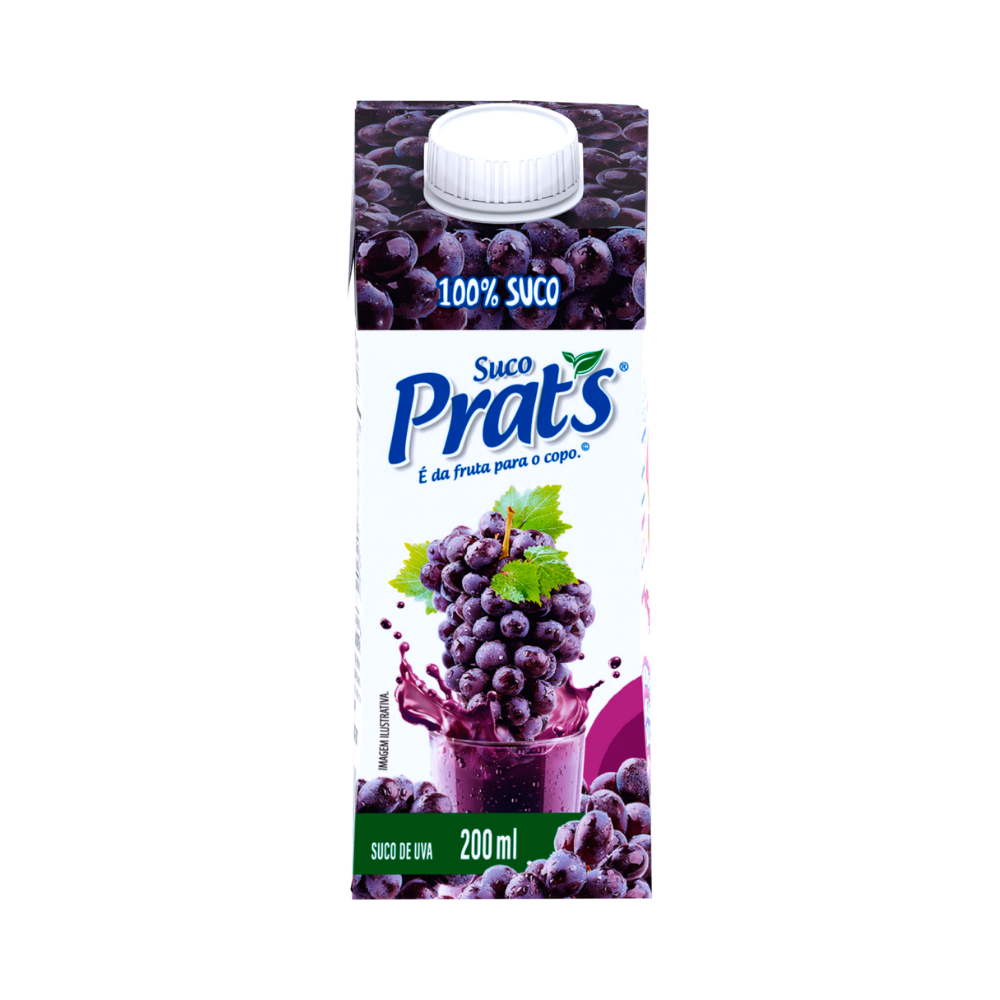 SUCO DE UVA PRAT S 200ML