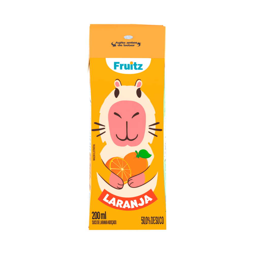 FRUITZ SUCO DE LARANJA ADOÇADO 200ML