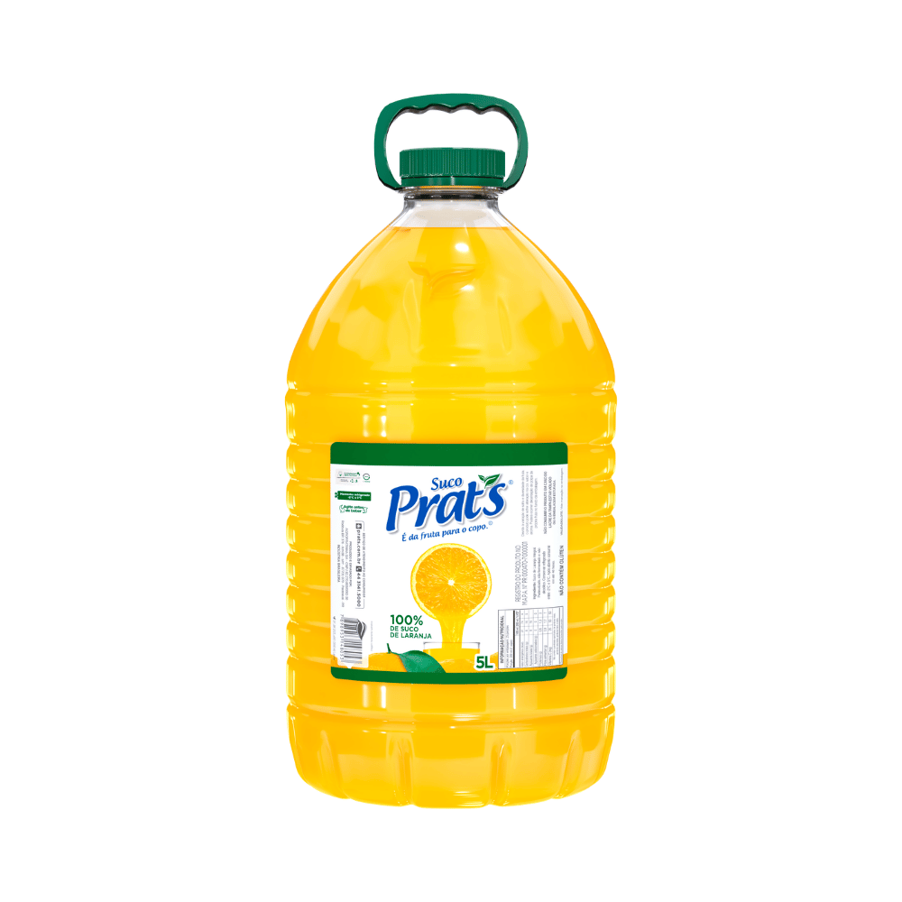 SUCO DE LARANJA INTEGRAL PRAT S 5 LITROS
