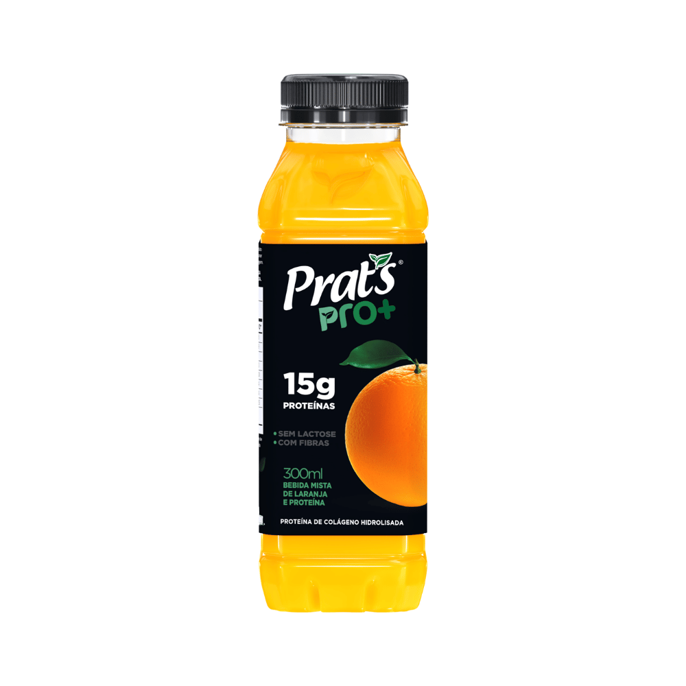 PRAT S PRO+ BEBIDA MISTA DE LARANJA E PROTEÍNA 300 ML