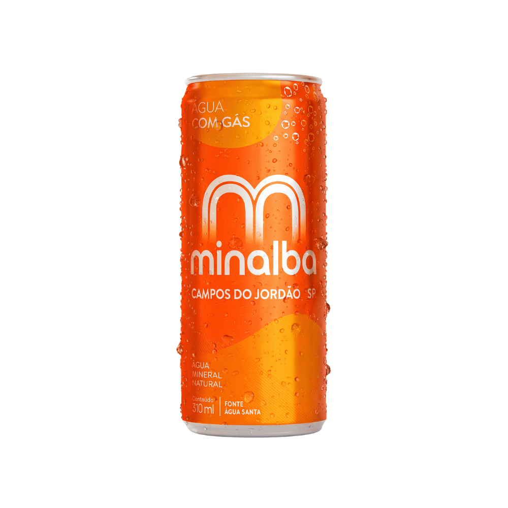 AGUA MINALBA C/ GAS LATA 310ML