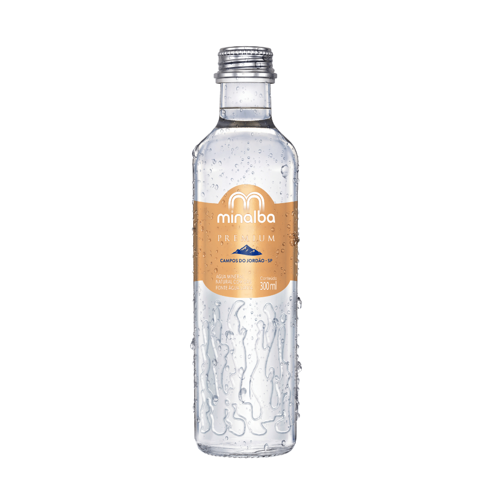 AGUA MINALBA PREMIUM C/ GAS 300ML