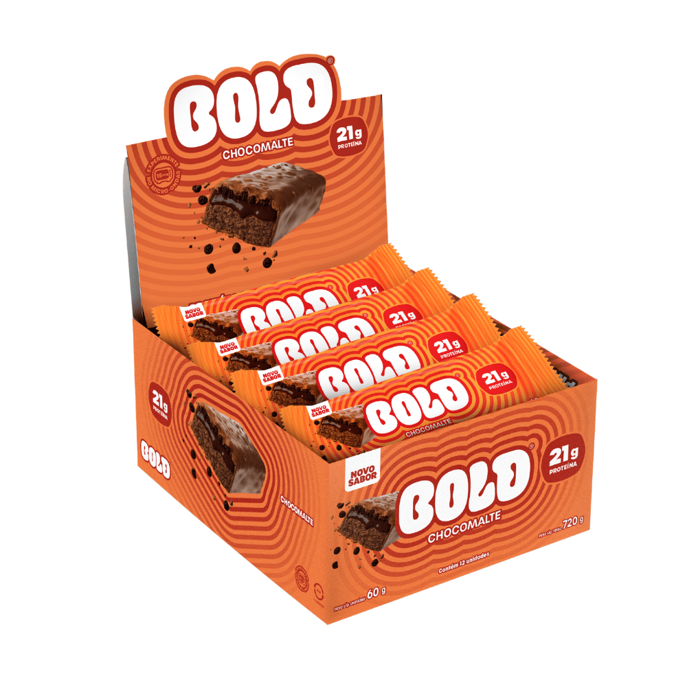 BARRA DE PROTEINA BOLD CHOCOMALTE 60G