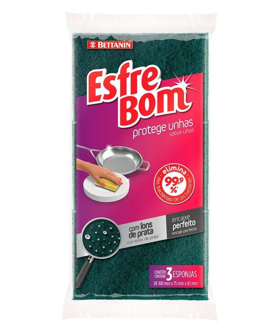 ESPONJA ESFREBOM PROTEGE UNHAS 3 UND
