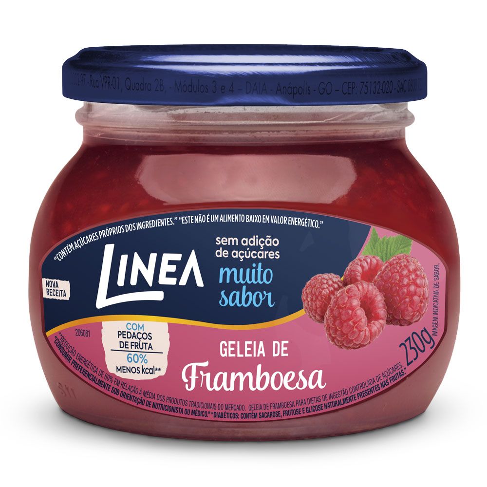 GELEIA DIET DE FRAMBOESA LINEA 230G