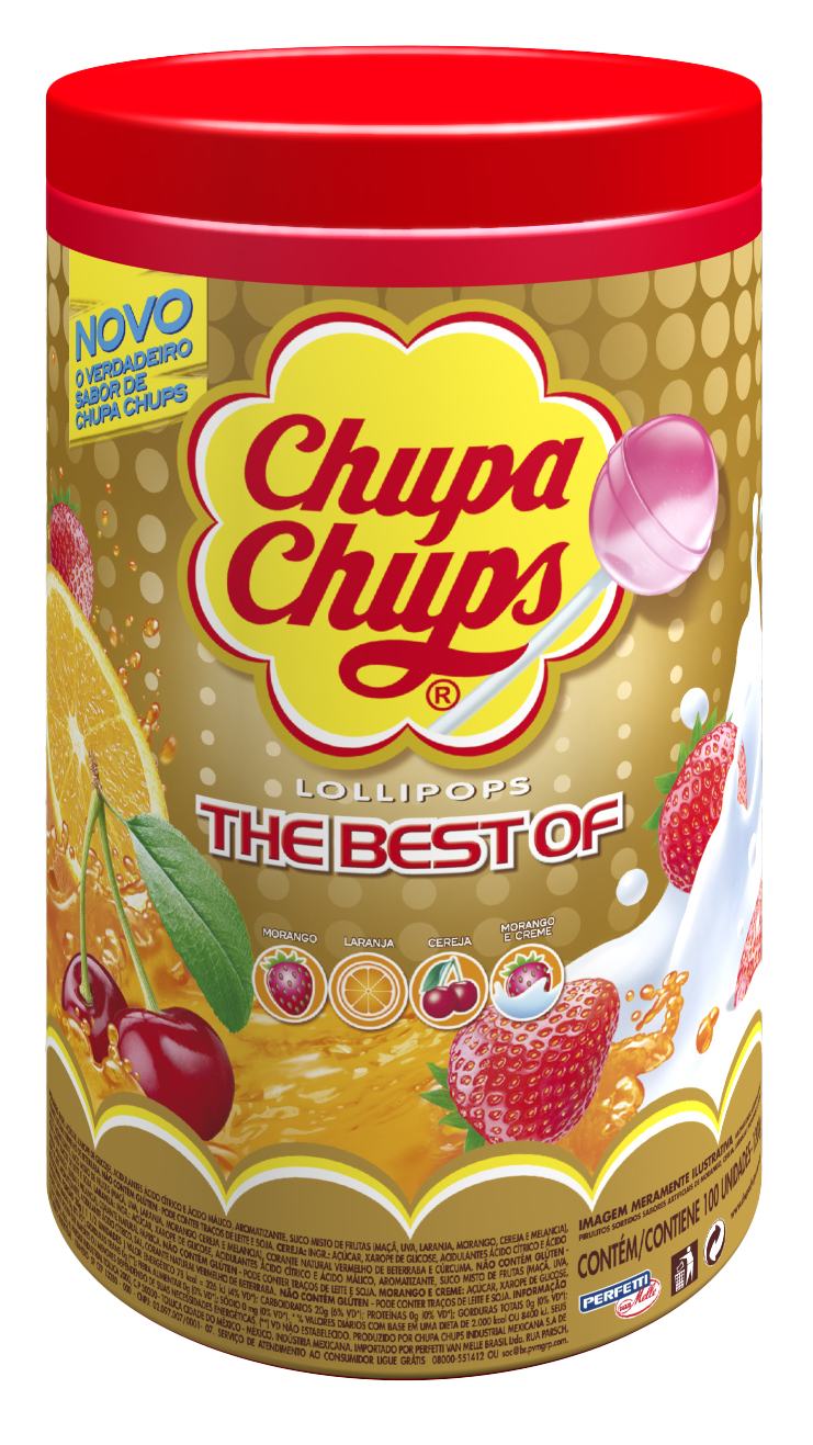 PIRULITO CHUPA CHUPS MIX POTE 1,2KG 100 UND