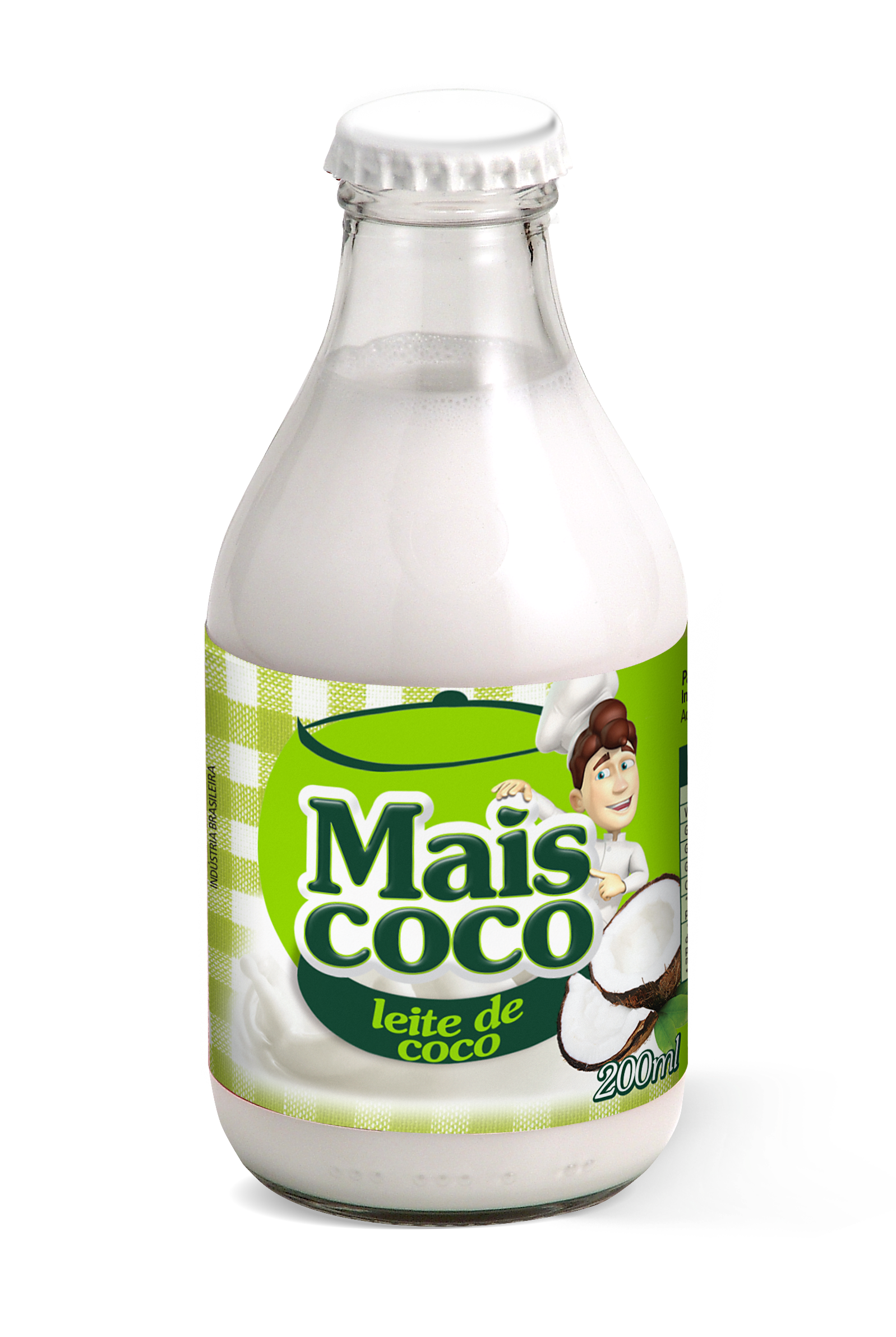 LEITE DE COCO MAIS COCO VIDRO 200ML