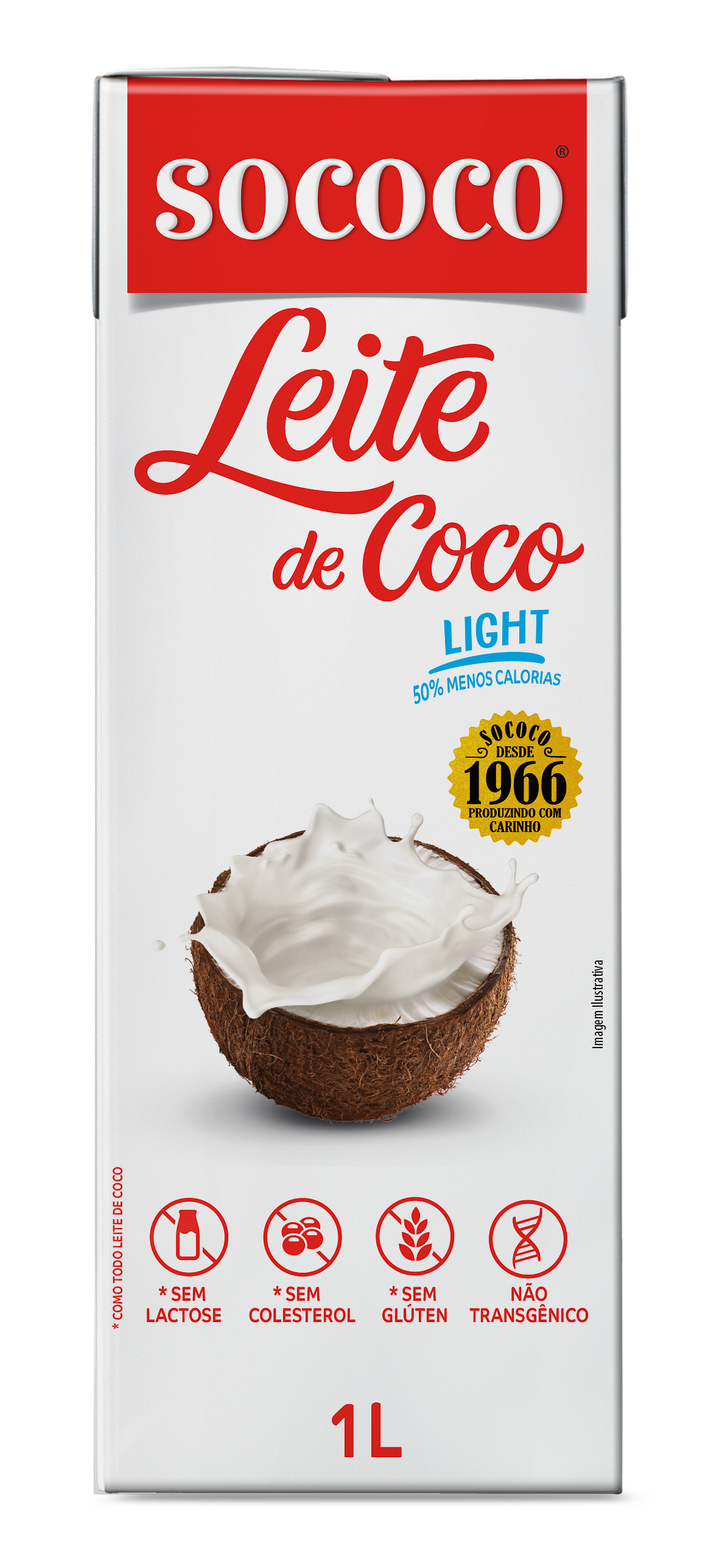 *LEITE DE COCO SOCOCO LIGHT VIDRO 200ML