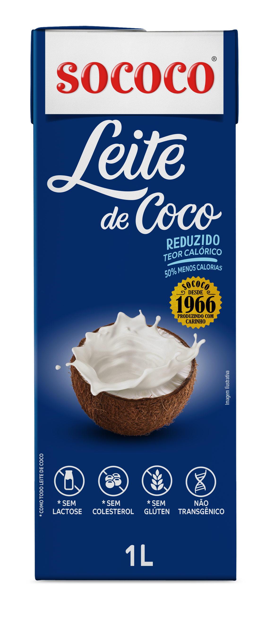 LEITE DE COCO SOCOCO 50% MENOS CALORIAS 1L