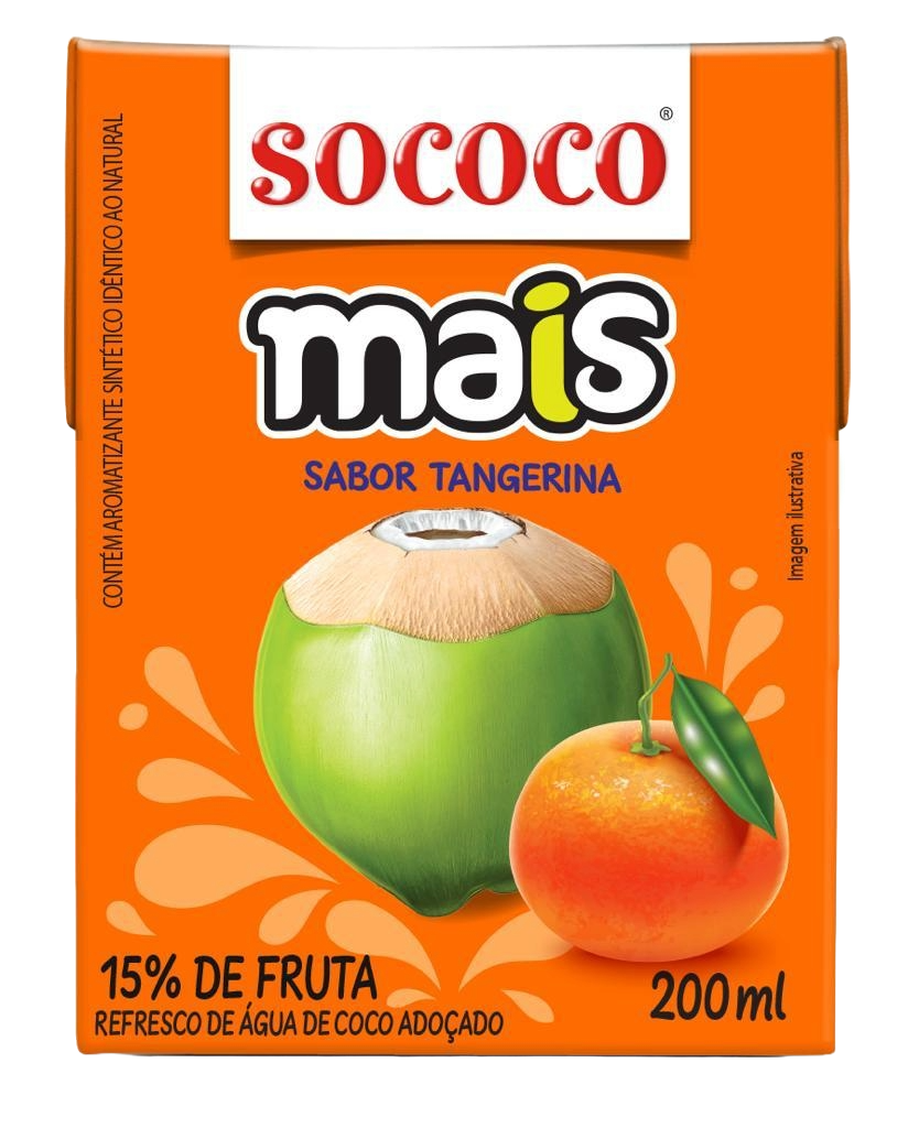 ÁGUA DE COCO SOCOCO TANGERINA 200ML