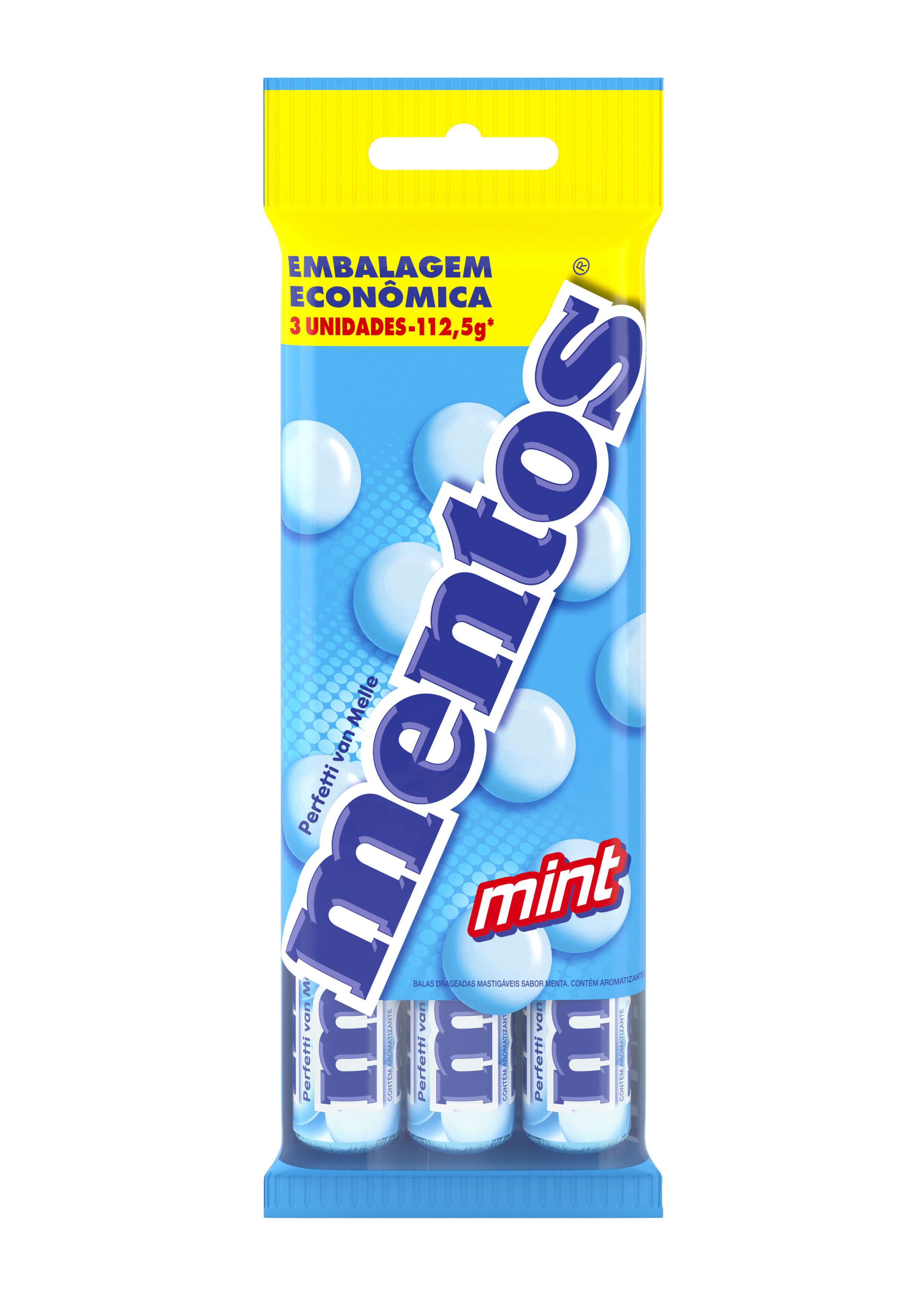 MENTOS STICK PACK MINT 3X375G 112,5G